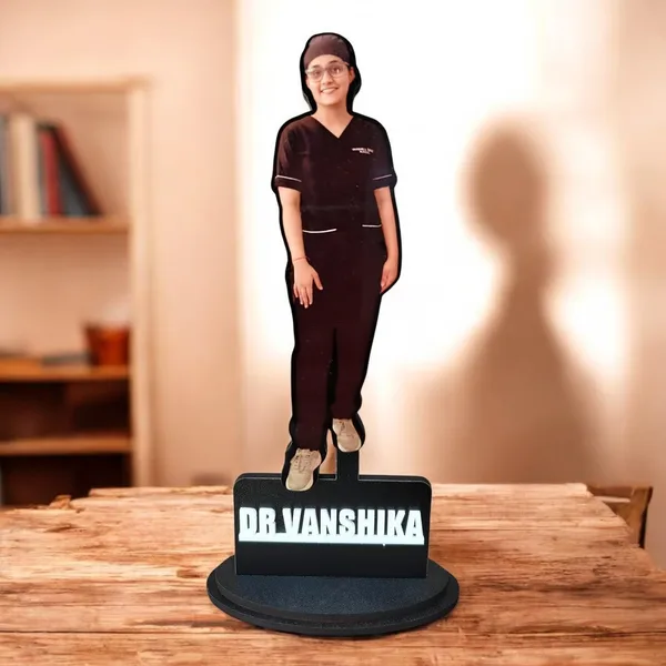 Personalized_Doctor_2D_Photo_Caricature_Standee_with_Custom_Name_|_Double_Layer_Laminated_MDF_Wooden_Showpiece_|_Glossy_Finish_Medical_Gift_for_Men_&_Women