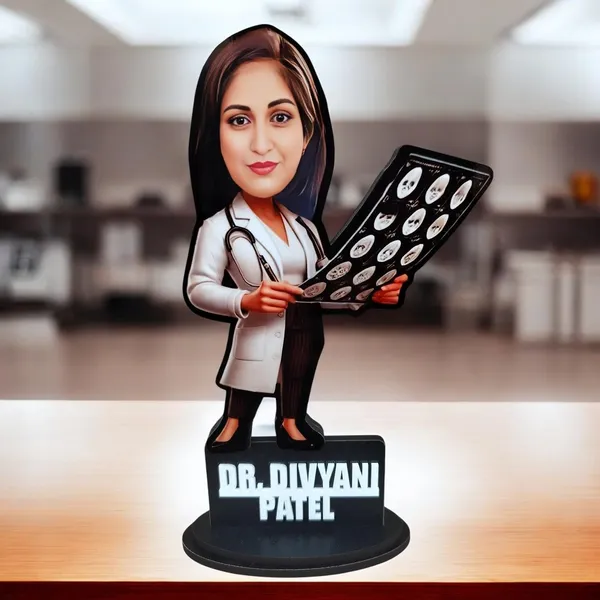 Personalized_Doctor_Caricature_Stand_with_Name_|_Custom_Medical_Profession_Figurine_from_Single_Photo_|_Heart_Specialist,_Radiologist,_Surgeon_&_Physician_|_Double-Layer_Wooden_Stand_with_Laminated_MDF_Base_&_Acrylic_Letters_|_Glossy_Finish_Gift