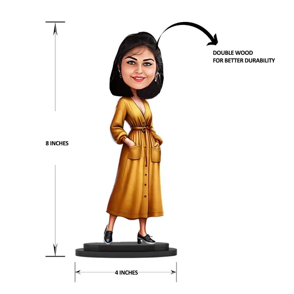 Personalized_7_Inch_Female_Caricature_Showpiece_for_Any_Profession_|_Custom_Photo_Figurine_with_Double-Layer_Laminated_MDF,_Glossy_Finish,_Acrylic_Name_&_Stand_|_Unique_Gift_for_Men_&_Women