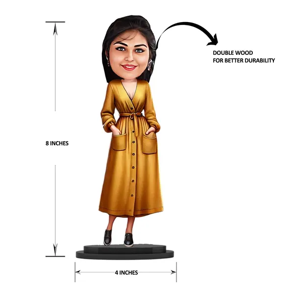 Personalized_7_Inch_Female_Caricature_Showpiece_for_Any_Profession_|_Custom_Photo_Figurine_with_Double-Layer_Laminated_MDF,_Glossy_Finish,_Acrylic_Name_&_Stand_|_Unique_Gift_for_Men_and_Women