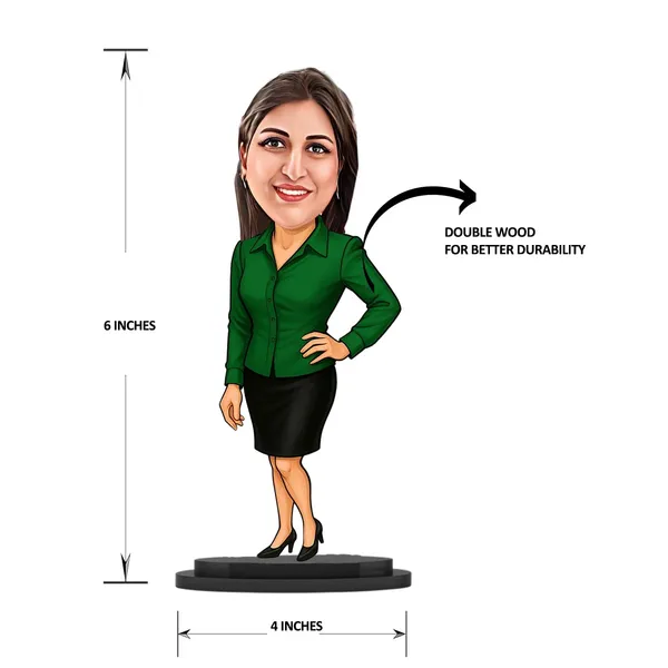 Customized_2D_Caricature_with_Name_|_7_Inch_Personalized_MDF_Photo_Standee_with_Glossy_Finish_|_Custom_Male_&_Female_Caricature_Gift_for_Any_Profession