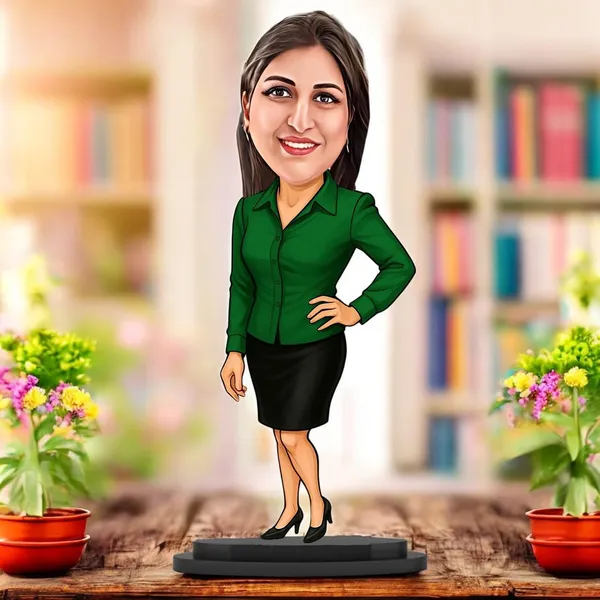 Customized_2D_Caricature_with_Name_|_7_Inch_Personalized_MDF_Photo_Standee_with_Glossy_Finish_|_Custom_Male_&_Female_Caricature_Gift_for_Any_Profession