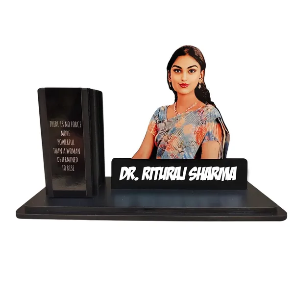 Personalized_Caricature_Pen_Stand_with_Custom_Photo_&_Name_Plate_|_7_Inch_Double-Layer_Laminated_MDF_Desk_Organizer_|_Custom_Profession_Gift_for_Men_&_Women