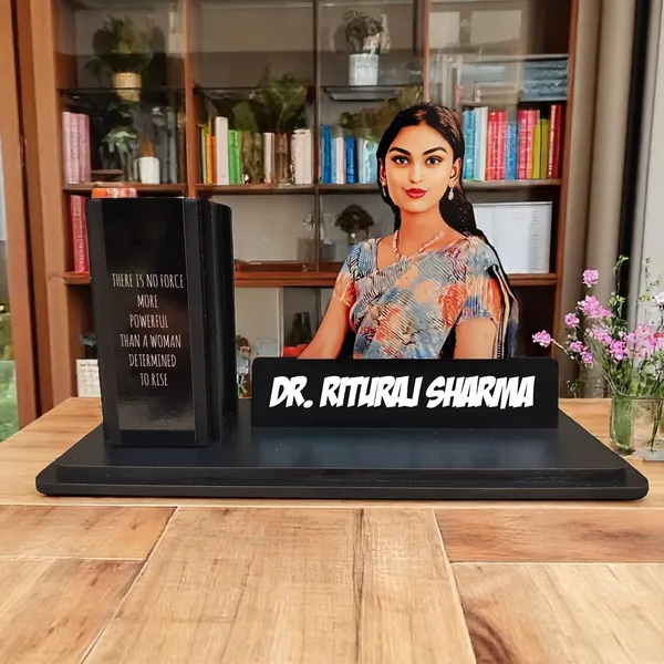 Personalized_Caricature_Pen_Stand_with_Custom_Photo_&_Name_Plate_|_7_Inch_Double-Layer_Laminated_MDF_Desk_Organizer_|_Custom_Profession_Gift_for_Men_&_Women