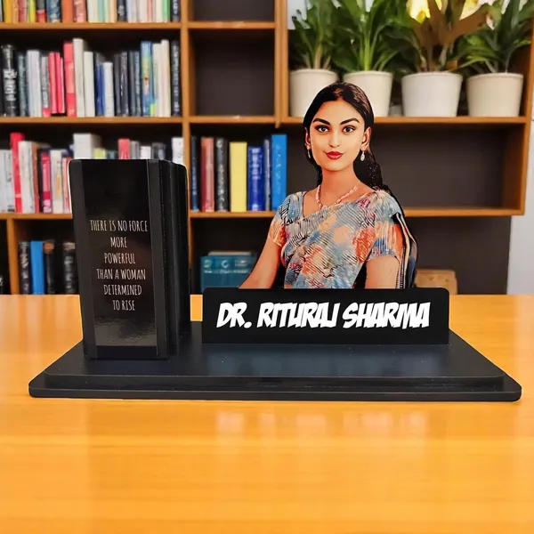 Personalized_Caricature_Pen_Stand_with_Custom_Photo_&_Name_Plate_|_7_Inch_Double-Layer_Laminated_MDF_Desk_Organizer_|_Custom_Profession_Gift_for_Men_&_Women