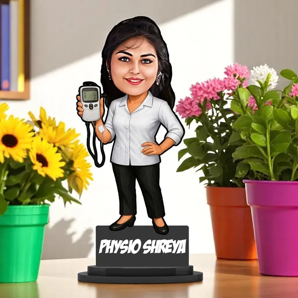 Customized_2D_Wooden_Profession_Caricature_with_Personalized_Acrylic_Name,_Laminated_MDF_Base_&_Stand_–_7_Inch_Custom_Gift_for_Men_&_Women