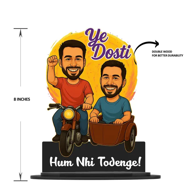 Personalized_Best_Friends_Caricature_Cutout_with_Custom_Name_|_Ye_Dosti_Friendship_Gift_for_Men_&_Women_|_Custom_2D_MDF_Photo_Caricature_with_Stand_|_Glossy_Double-Layer_Laminated_MDF