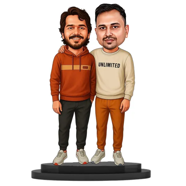 Personalized_Best_Friends_Caricature_Standee_with_Acrylic_Name_|_7_Inch_Custom_Two-Person_Caricature_for_Any_Profession_|_Double-Layer_Laminated_MDF_Wood,_Glossy_Finish_&_Stand_|_Gift_for_Men_&_Women