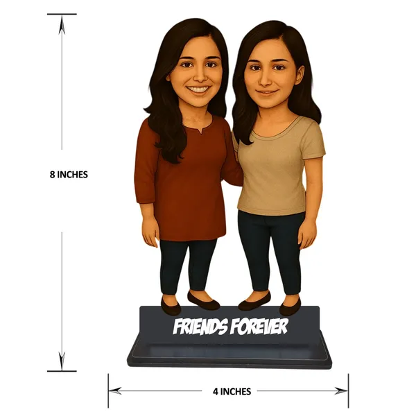Personalized_Best_Friends_Caricature_Cutout_with_Acrylic_Name_|_Custom_Two-Person_Photo_Caricature_|_Glossy_Double-Layer_Laminated_MDF_with_Stand_|_Unique_Gift_for_Best_Friends,_Couples_&_Family