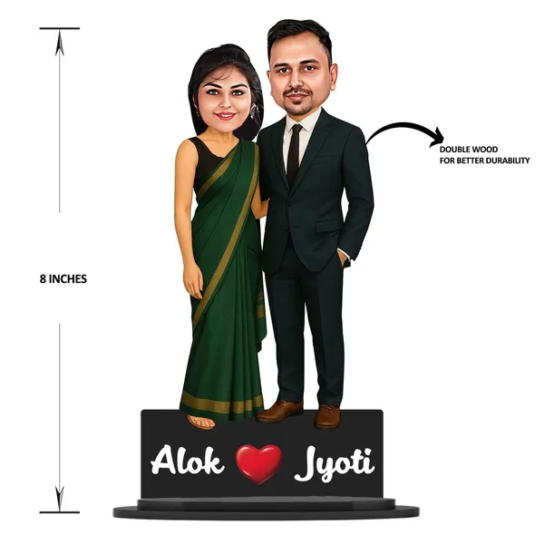Personalized_Couple_Caricature_Photo_Stand_with_Acrylic_Name_Letters_|_Double-Layer_Laminated_MDF_|_Custom_Wedding,_Anniversary_&_Valentine’s_Day_Gift_for_Him_&_Her_|_7_Inch
