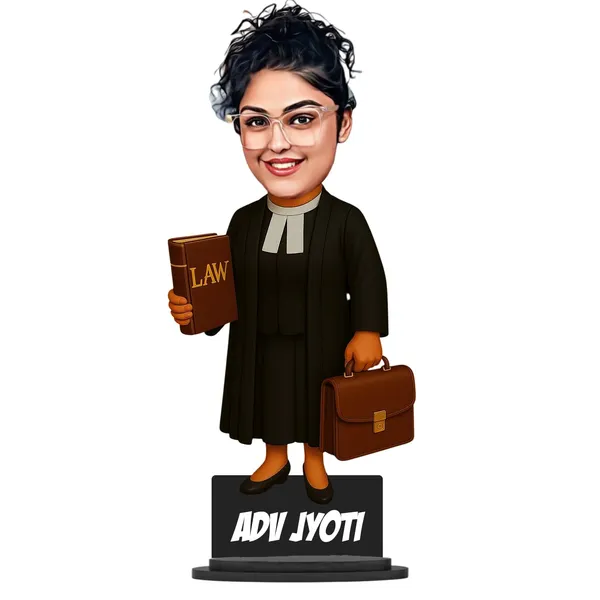 Personalized_Lady_Lawyer_Caricature_Cutout_with_Acrylic_Name_|_Custom_2D_MDF_Advocate_Gift_for_Women_&_Men_|_Glossy_Double-Layer_Laminated_MDF_with_Stand_|_Birthday_&_Professional_Gift