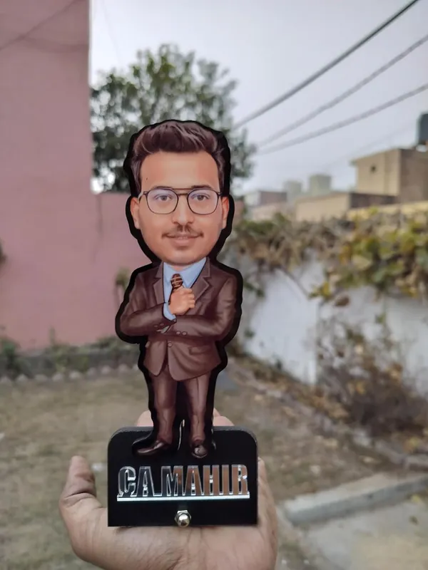 7_Inch_Personalized_3D_Caricature_with_Acrylic_Name_|_Custom_Formal_Coat_Pant_Suit_Bobblehead_for_Men_&_Women_|_Double_Layer_Laminated_MDF_with_Stand_|_Gift_for_Any_Profession