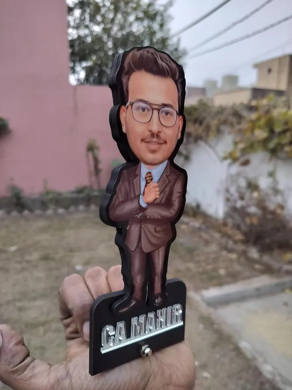 7_Inch_Personalized_3D_Caricature_with_Acrylic_Name_|_Custom_Formal_Coat_Pant_Suit_Bobblehead_for_Men_&_Women_|_Double_Layer_Laminated_MDF_with_Stand_|_Gift_for_Any_Profession