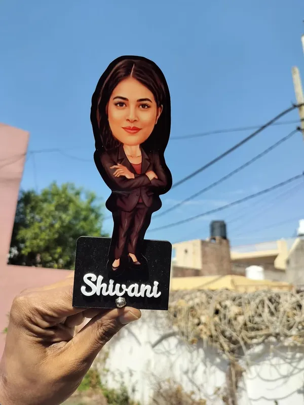 Personalized_Corporate_Caricature_with_Stand,_7_Inch_Custom_Profession_Figurine_with_Acrylic_Name_Letters,_Glossy_Laminated_MDF_&_Double_Wood,_Unique_Office_Gift_for_Boss,_Colleagues,_Employees,_Men_&_Women