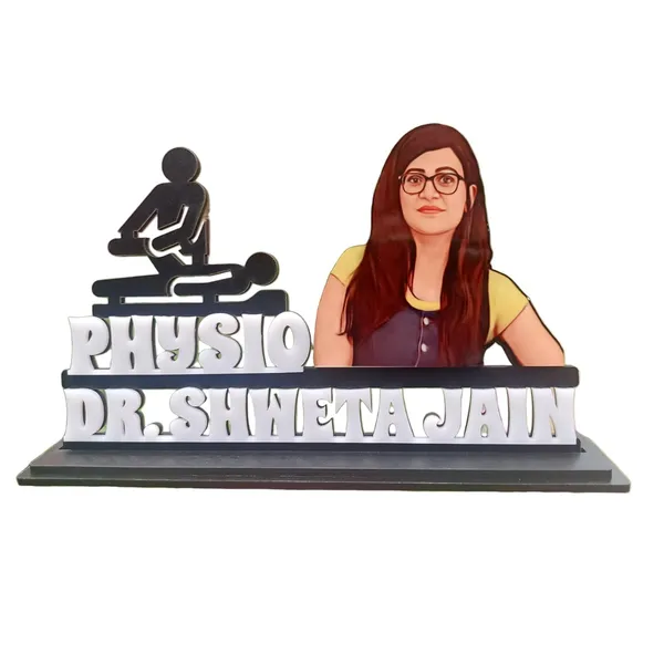 Personalized_Physiotherapist_Name_Plate_8_x_5_Inch_|_Custom_Doctor_Name_Sign_with_Photo_&_3D_Acrylic_Lettering_|_Professional_Desk_Nameplate_Gift_for_Men_&_Women