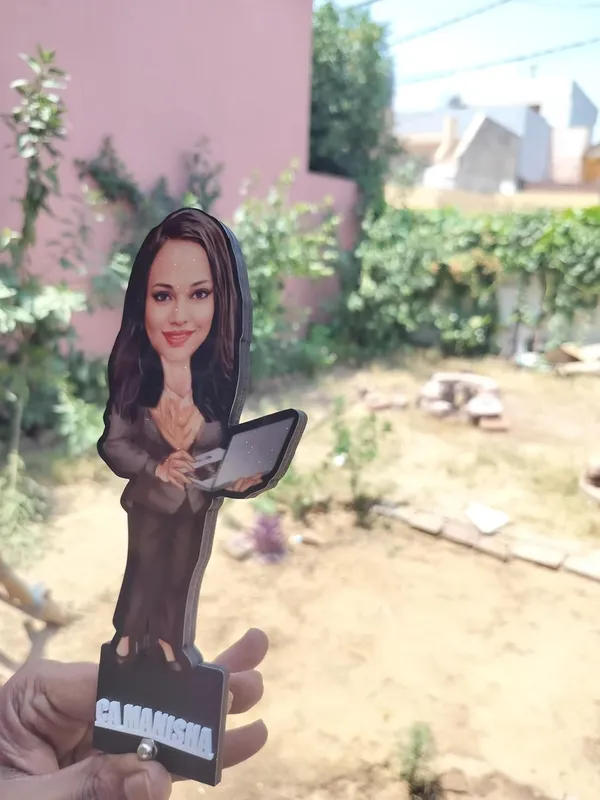 Personalized_7_Inch_Female_Professional_Caricature_with_Stand_for_Any_Profession_|_Custom_Photo_Cartoon_Figurine_with_Laptop_|_Double-Layer_Laminated_MDF_Wood,_Glossy_Finish_&_Acrylic_Name_|_Unique_Gift_for_Men_&_Women