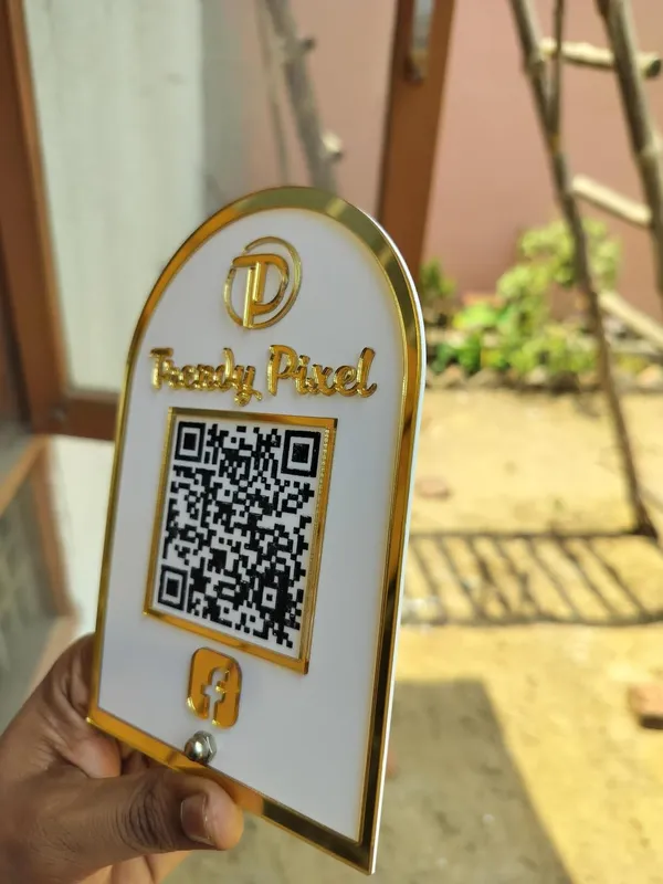 Customized_QR_Code_Acrylic_Standee_6_x_4_Inch_|_Golden_Acrylic_Social_Media_QR_Code_Display_|_Personalized_Business_Branding_Sign_for_Shops,_Cafes_&_Offices