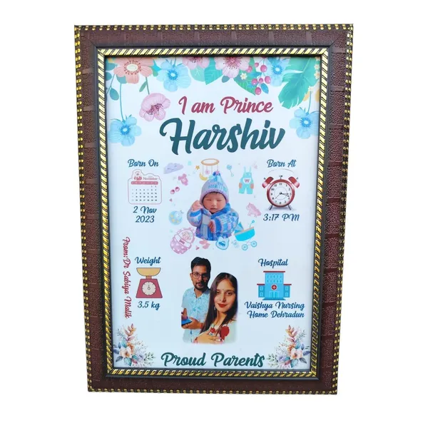 Personalized_Baby_Birth_Details_Photo_Frame_Gift_|_Custom_Newborn_Name_Frame_with_Birth_Date,_Time,_Weight_&_Parents_Photo_|_Laminated_MDF_Wooden_Frame_for_Baby_Boy_&_Girl