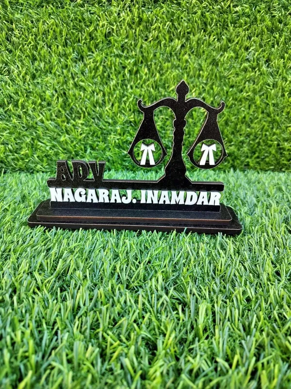 Personalized_Advocate_Name_Plate_for_Lawyers_&_Legal_Professionals_|_Black_Wooden_MDF_Desk_Name_Plate_with_White_Acrylic_Letters,_Justice_Scale_Design,_6.5_x_4.5_Inch_Tabletop_Name_Sign_with_Stand