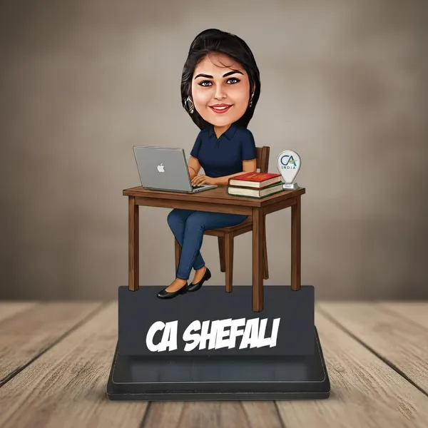 Personalized_7_Inch_CA_Caricature_with_Desk_Setup_&_Stand_for_Any_Profession_|_Custom_Photo_Cartoon_Figurine_with_Acrylic_Name_Letters_|_Double-Layer_Laminated_MDF_Wood,_Glossy_Finish_|_Unique_Gift_for_Men_&_Women,_Chartered_Accountants_&_Professionals