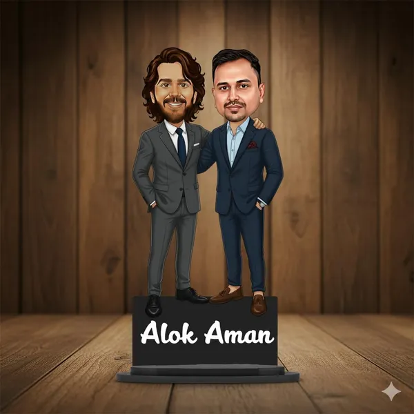 Personalized_FRIENDS_Caricature_with_Acrylic_Name_|_7_Inch_Custom_Profession_Caricature_Standee_|_Double-Layer_Laminated_MDF_Glossy_Finish_|_Unique_Gift_for_Men_&_Women