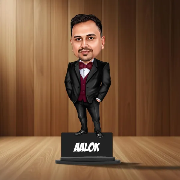 Personalized_7_Inch_3D_Caricature_with_Stand_for_Any_Profession_|_Custom_Photo_Cartoon_Figurine_with_Double-Layer_Laminated_MDF_Wood,_Glossy_Finish_&_Acrylic_Name_Lettering_|_Unique_Gift_for_Men_&_Women