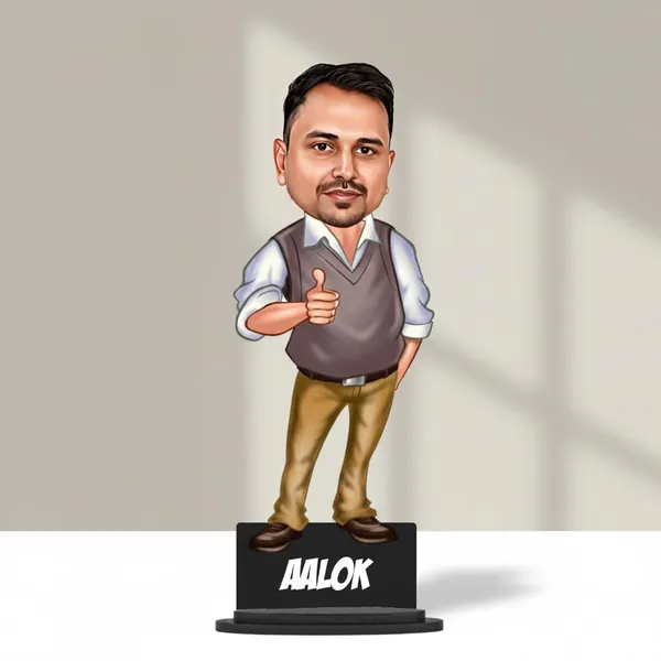 Personalized_2D_Caricature_with_Nameplate_|_Custom_Male_&_Female_Cartoon_Figurine_for_Any_Profession_|_Double-Layer_Laminated_MDF_with_Stand_|_7_Inch_Personalized_Gift