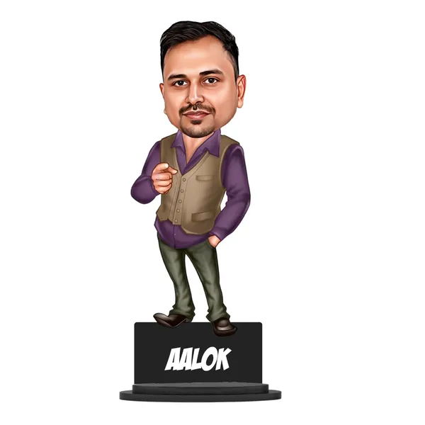 Personalized_7_Inch_Custom_Caricature_with_Stand_for_Any_Profession_|_Photo_Cartoon_Figurine_with_Acrylic_Name_Letters_|_Double-Layer_Laminated_MDF_Wood,_Glossy_Finish_|_Unique_Gift_for_Men_&_Women,_Professionals_&_Friends