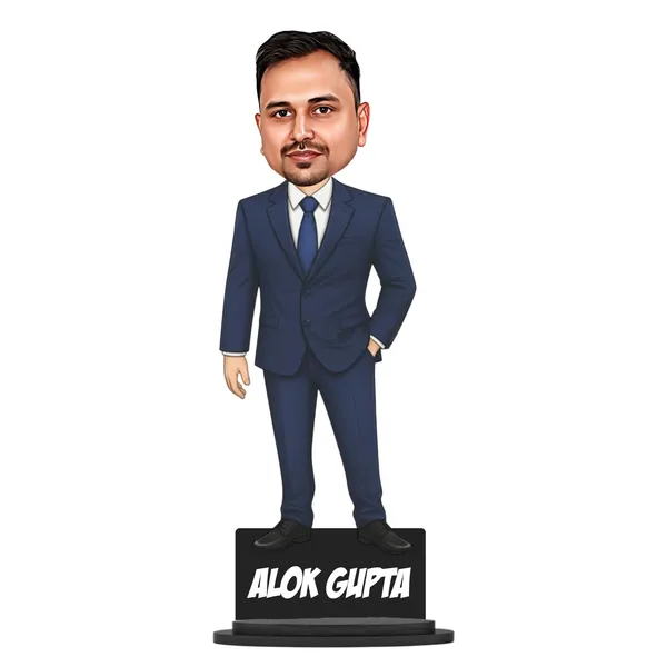 Personalized_7_Inch_Professional_Caricature_with_Stand_for_Any_Profession_|_Custom_Photo_Cartoon_Figurine_in_Formal_Suit_|_Double-Layer_Laminated_MDF_Wood_with_Glossy_Finish_&_Acrylic_Name_Letters_|_Unique_Gift_for_Men_&_Women