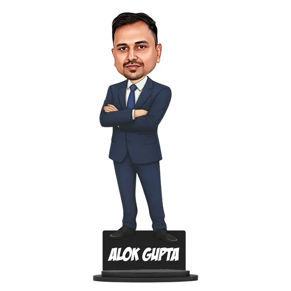 Personalized_7_Inch_Professional_Caricature_with_Stand_for_Any_Profession_|_Custom_Photo_Cartoon_Figurine_in_Formal_Suit_|_Double-Layer_Laminated_MDF_Wood_with_Glossy_Finish_&_Acrylic_Name_Letters_|_Unique_Gift_for_Men_&_Women