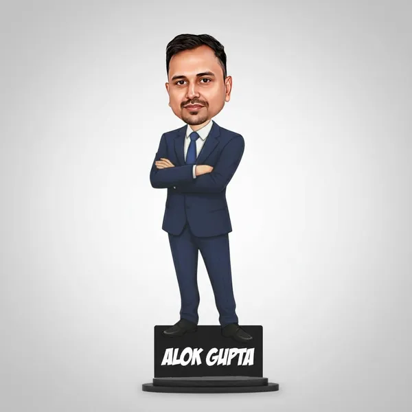 Personalized_7_Inch_Professional_Caricature_with_Stand_for_Any_Profession_|_Custom_Photo_Cartoon_Figurine_in_Formal_Suit_|_Double-Layer_Laminated_MDF_Wood_with_Glossy_Finish_&_Acrylic_Name_Letters_|_Unique_Gift_for_Men_&_Women