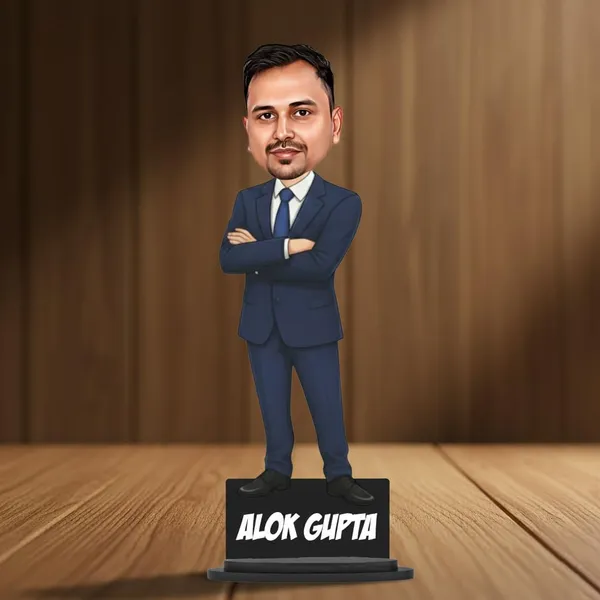 Personalized_7_Inch_Professional_Caricature_with_Stand_for_Any_Profession_|_Custom_Photo_Cartoon_Figurine_in_Formal_Suit_|_Double-Layer_Laminated_MDF_Wood_with_Glossy_Finish_&_Acrylic_Name_Letters_|_Unique_Gift_for_Men_&_Women