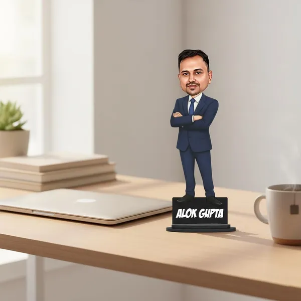 Personalized_7_Inch_Professional_Caricature_with_Stand_for_Any_Profession_|_Custom_Photo_Cartoon_Figurine_in_Formal_Suit_|_Double-Layer_Laminated_MDF_Wood_with_Glossy_Finish_&_Acrylic_Name_Letters_|_Unique_Gift_for_Men_&_Women