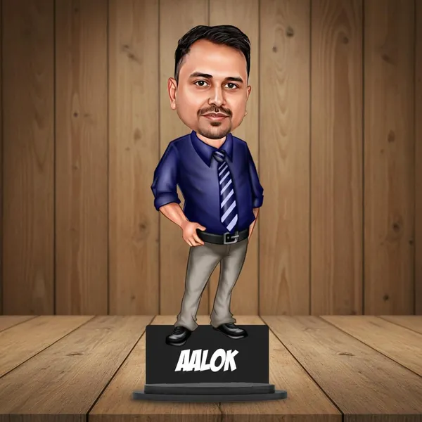 Personalized_7_Inch_Caricature_with_Stand_for_Any_Profession_|_Custom_Photo_Cartoon_Figurine_with_Double-Layer_Laminated_MDF_Wood,_Glossy_Finish_&_Acrylic_Name_Letters_|_Unique_Personalized_Gift_for_Men_&_Women