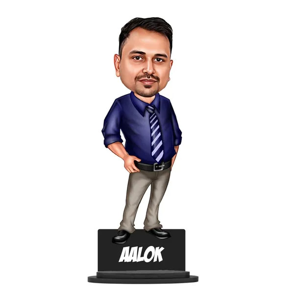 Personalized_7_Inch_Caricature_with_Stand_for_Any_Profession_|_Custom_Photo_Cartoon_Figurine_with_Double-Layer_Laminated_MDF_Wood,_Glossy_Finish_&_Acrylic_Name_Letters_|_Unique_Personalized_Gift_for_Men_&_Women
