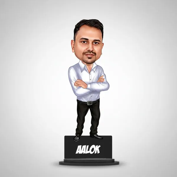 Personalized_7_Inch_3D_Caricature_Standee_with_Custom_Name_|_Double_Wood_Laminated_MDF_with_Acrylic_Lettering_|_Custom_Cartoon_Figurine_for_Any_Profession,_Dress_&_Gender_|_Unique_Birthday,_Anniversary_&_Retirement_Gift_for_Men_&_Women