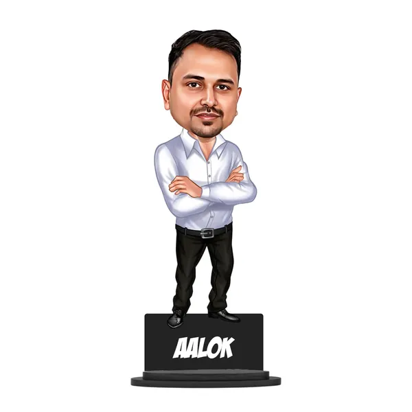 Personalized_7_Inch_3D_Caricature_Standee_with_Custom_Name_|_Double_Wood_Laminated_MDF_with_Acrylic_Lettering_|_Custom_Cartoon_Figurine_for_Any_Profession,_Dress_&_Gender_|_Unique_Birthday,_Anniversary_&_Retirement_Gift_for_Men_&_Women