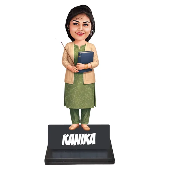 Personalized_Female_Professional_Caricature_Standee_with_Acrylic_Name_|_7_Inch_Custom_Caricature_for_Any_Profession_|_Double-Layer_Laminated_MDF_Wood,_Glossy_Finish_&_Stand_|_Unique_Gift_for_Men_&_Women