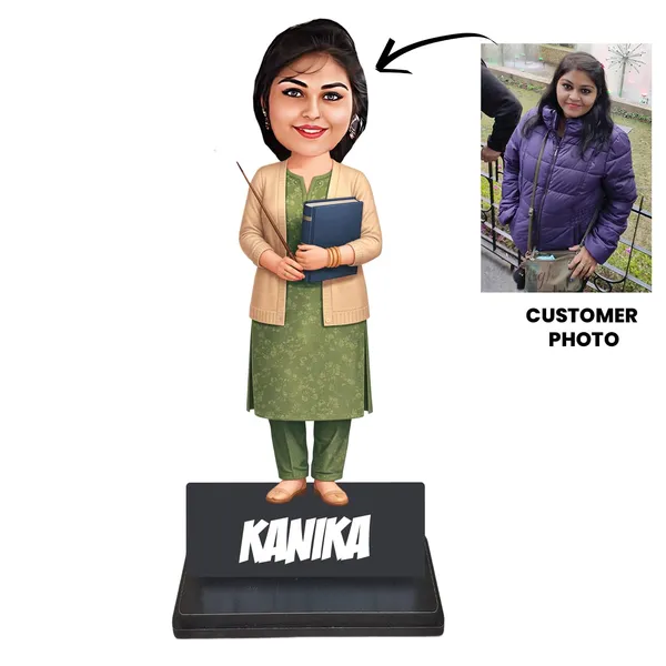 Personalized_Female_Professional_Caricature_Standee_with_Acrylic_Name_|_7_Inch_Custom_Caricature_for_Any_Profession_|_Double-Layer_Laminated_MDF_Wood,_Glossy_Finish_&_Stand_|_Unique_Gift_for_Men_&_Women