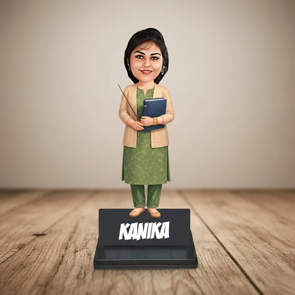Personalized_Female_Professional_Caricature_Standee_with_Acrylic_Name_|_7_Inch_Custom_Caricature_for_Any_Profession_|_Double-Layer_Laminated_MDF_Wood,_Glossy_Finish_&_Stand_|_Unique_Gift_for_Men_&_Women
