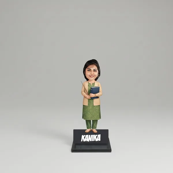 Personalized_Female_Professional_Caricature_Standee_with_Acrylic_Name_|_7_Inch_Custom_Caricature_for_Any_Profession_|_Double-Layer_Laminated_MDF_Wood,_Glossy_Finish_&_Stand_|_Unique_Gift_for_Men_&_Women