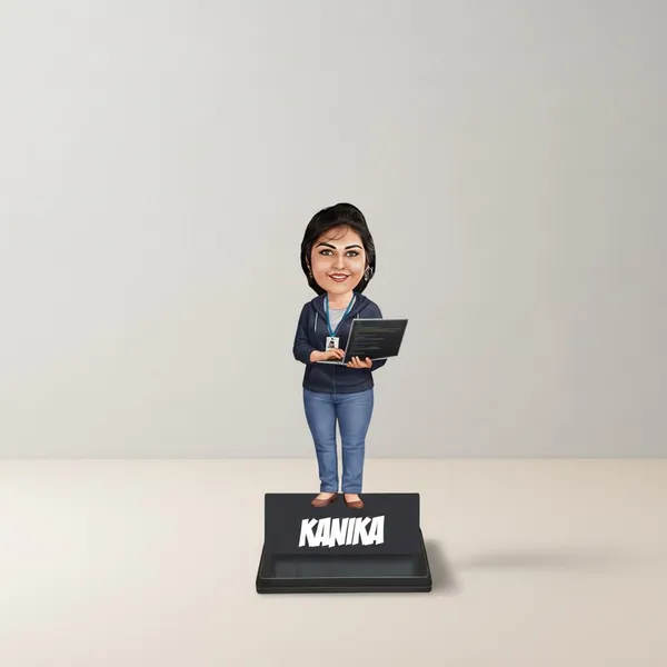 Customized_2D_Caricature_with_Stand_for_Men_&_Women_|_7_Inch_Personalized_Profession_Gift_|_Double_Layer_Laminated_MDF_with_Glossy_Finish_&_Acrylic_Name