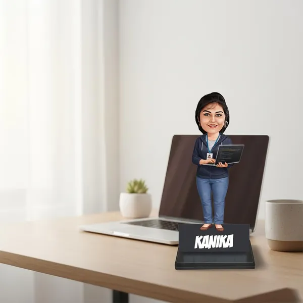 Customized_2D_Caricature_with_Stand_for_Men_&_Women_|_7_Inch_Personalized_Profession_Gift_|_Double_Layer_Laminated_MDF_with_Glossy_Finish_&_Acrylic_Name