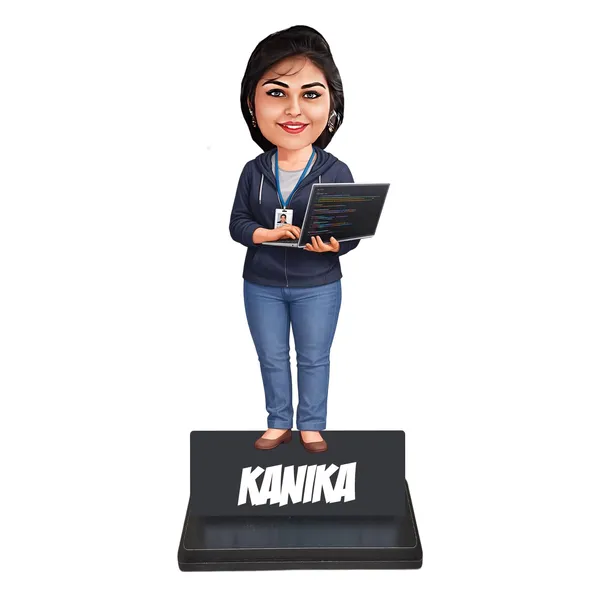 Customized_2D_Caricature_with_Stand_for_Men_&_Women_|_7_Inch_Personalized_Profession_Gift_|_Double_Layer_Laminated_MDF_with_Glossy_Finish_&_Acrylic_Name