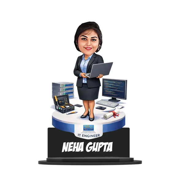 Personalized_2D_Caricature_Name_Plate_with_Stand,_7_Inch_Custom_Profession_Figurine_in_Glossy_Laminated_MDF_&_Double_Wood_with_Acrylic_Name_Letters,_Unique_Gift_for_Men_&_Women,_Any_Engineer_or_Professional