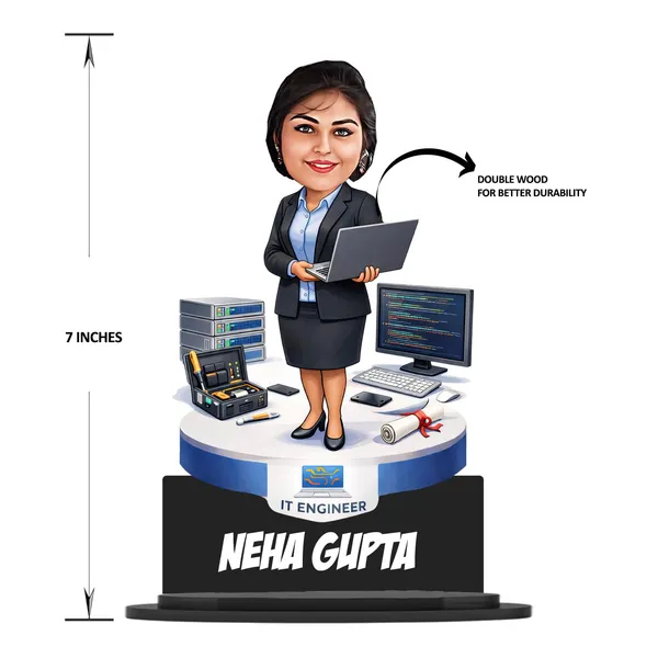 Personalized_2D_Caricature_Name_Plate_with_Stand,_7_Inch_Custom_Profession_Figurine_in_Glossy_Laminated_MDF_&_Double_Wood_with_Acrylic_Name_Letters,_Unique_Gift_for_Men_&_Women,_Any_Engineer_or_Professional