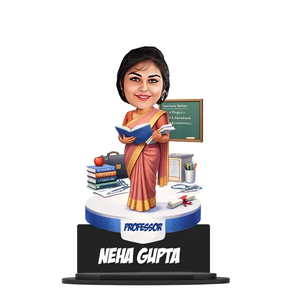 Personalized_Professor_Caricature_Standee,_Custom_Teacher_Gift_for_Men_&_Women,_2D_Laminated_MDF_Wooden_Stand_with_Acrylic_Name,_Double_Layer_Glossy_Finish,_Unique_Gift_for_Teachers_&_Professors