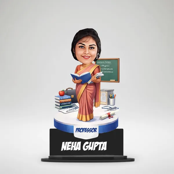 Personalized_Professor_Caricature_Standee,_Custom_Teacher_Gift_for_Men_&_Women,_2D_Laminated_MDF_Wooden_Stand_with_Acrylic_Name,_Double_Layer_Glossy_Finish,_Unique_Gift_for_Teachers_&_Professors