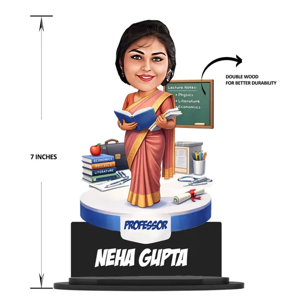 Personalized_Professor_Caricature_Standee,_Custom_Teacher_Gift_for_Men_&_Women,_2D_Laminated_MDF_Wooden_Stand_with_Acrylic_Name,_Double_Layer_Glossy_Finish,_Unique_Gift_for_Teachers_&_Professors