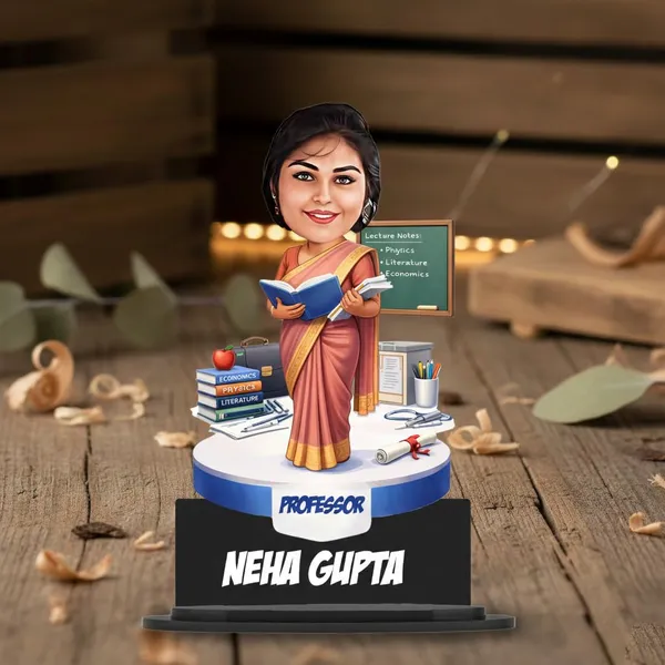 Personalized_Professor_Caricature_Standee,_Custom_Teacher_Gift_for_Men_&_Women,_2D_Laminated_MDF_Wooden_Stand_with_Acrylic_Name,_Double_Layer_Glossy_Finish,_Unique_Gift_for_Teachers_&_Professors